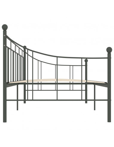 Telaio Divano Letto Grigio in Metallo 90x200 cm