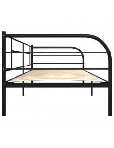 Telaio Divano Letto Nero in Metallo 90x200 cm