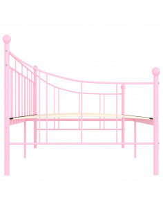 Telaio Divano Letto Rosa in Metallo 90x200 cm
