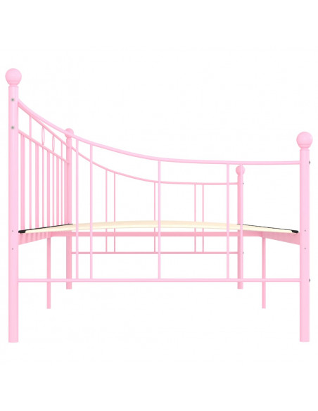 Telaio Divano Letto Rosa in Metallo 90x200 cm