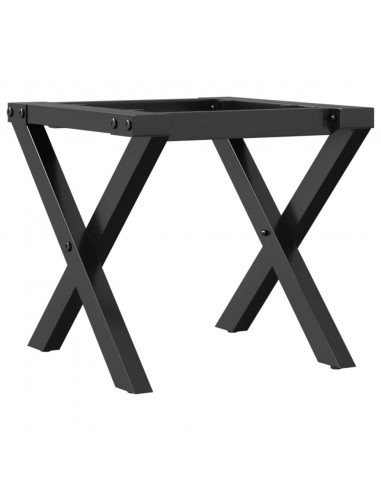 Telaio Gambe a X per Tavolino da Salotto 40x40x33 cm in Ghisa