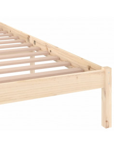 Telaio Letto in Legno Massello di Pino 140x200 cm