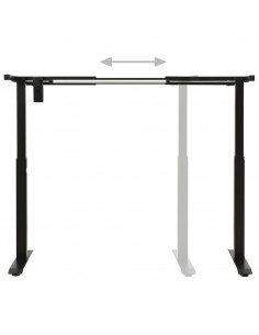 Telaio per Scrivania Motorizzato Elettrico Regolabile Nero