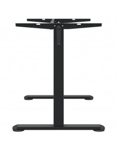 Telaio Scrivania in Piedi Nero (94-135)x60x(70-114)cm Acciaio