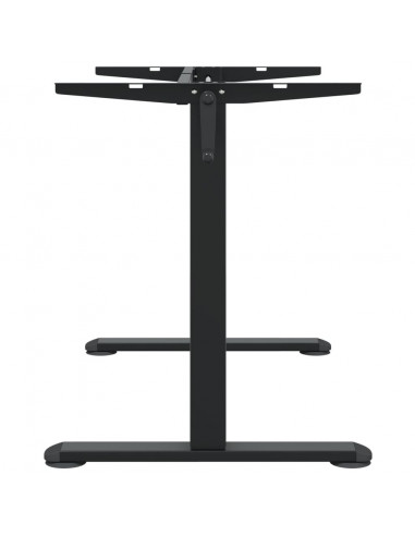 Telaio Scrivania in Piedi Nero (94-135)x60x(70-114)cm Acciaio