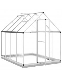 Telaio Serra con Base Argento 224x169x202 cm in Alluminio