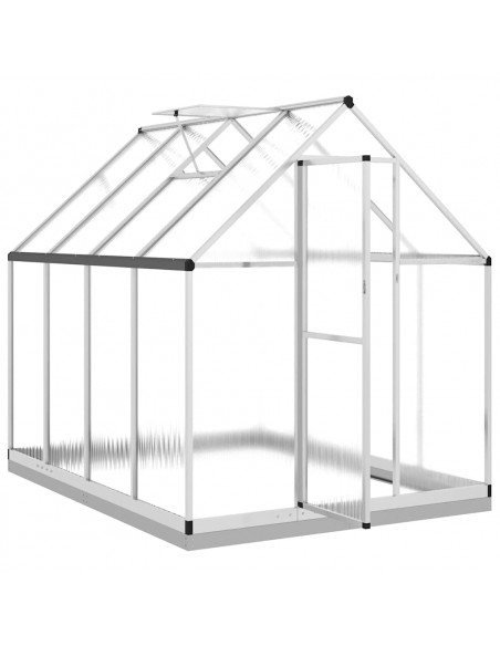 Telaio Serra con Base Argento 224x169x202 cm in Alluminio