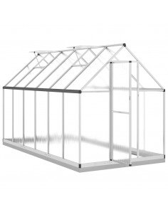 Telaio Serra con Base Argento 334x169x202 cm in Alluminio