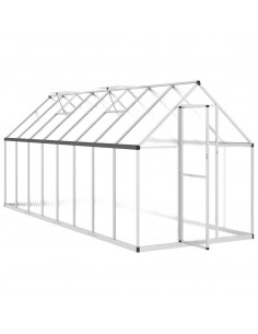 Telaio Serra con Base Argento 445x169x195 cm in Alluminio