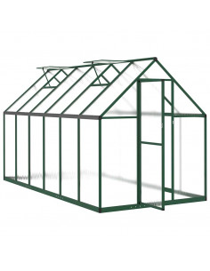 Telaio Serra con Base Verde 334x169x195 cm in Alluminio