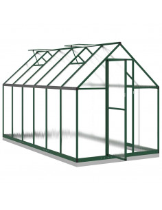 Telaio Serra con Base Verde 334x169x202 cm in Alluminio