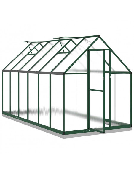 Telaio Serra con Base Verde 334x169x202 cm in Alluminio