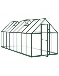 Telaio Serra con Base Verde 445x169x195 cm in Alluminio