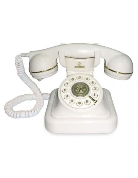TELEFONO FISSO BRONDI VINTAGE 20 BIANCO