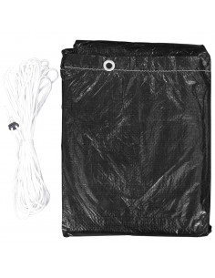 Teli per Mobili da Giardino 2 pz a L 12 Occhielli 250x250x90 cm