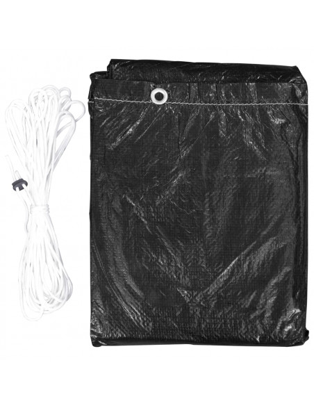 Telo di Copertura per Dondolo 10 Occhielli 2 Zip 255x145x170 cm