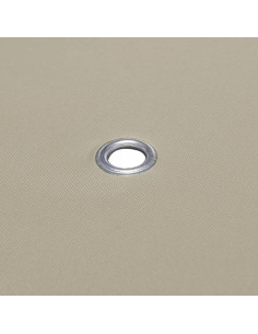 Telo di Ricambio per Gazebo 310g/m² Beige 3x4m