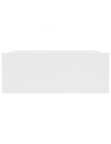 Comodino Pensile Bianco 40x30x15 cm in Legno Multistrato