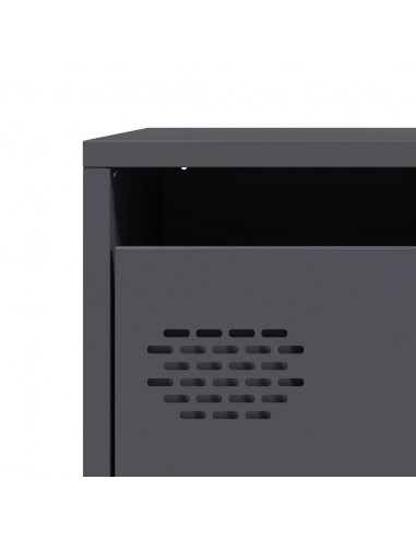 Credenza Antracite 39x35x103,5 cm Acciaio
