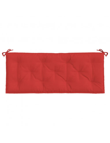 Cuscino per Panca Rosso 120x50x7 cm in Tessuto Oxford