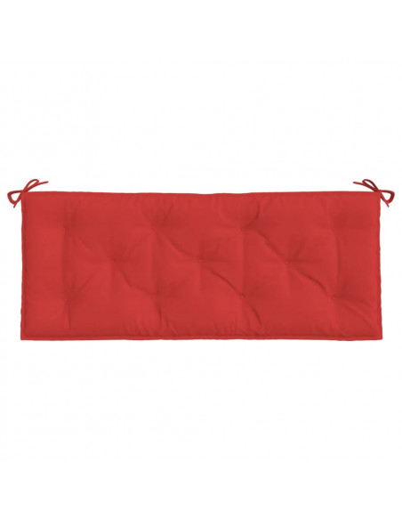 Cuscino per Panca Rosso 120x50x7 cm in Tessuto Oxford