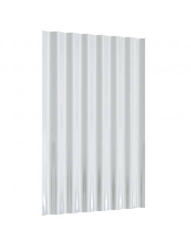 Pannelli Tetto 36pz Acciaio Verniciato a Polvere Verde 60x36 cm