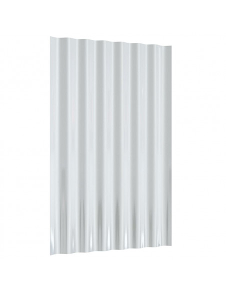 Pannelli Tetto 36pz Acciaio Verniciato a Polvere Verde 60x36 cm