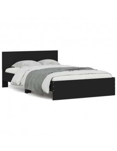 Giroletto con Testiera Nero 120x200 cm