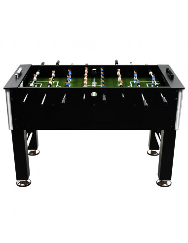 Tavolo Calcio Balilla in Acciaio 60 kg 140x74,5x87,5 cm Nero