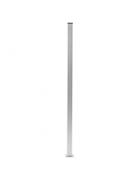 Pali per Recinzione 2 pz in Alluminio 185 cm