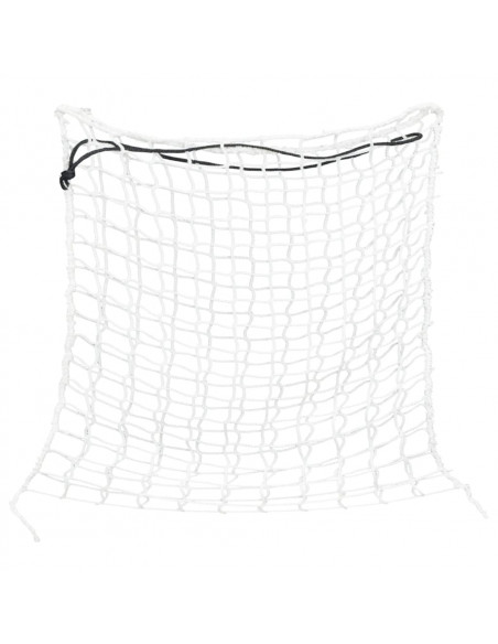 Reti da Fieno 2 pz Quadrati Bianchi 100x100 cm PP
