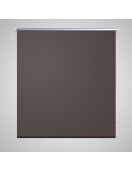 Tenda a rullo oscurante 64,4x120 cm Tessuto Larghezza 60 cm Caffè