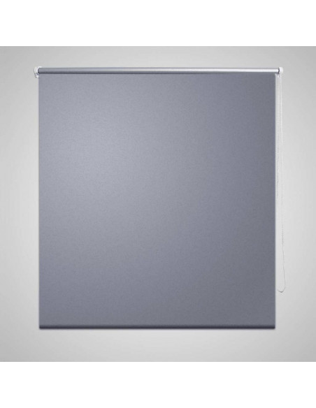 Tenda a Rullo Oscurante 80 x 230 cm Grigio