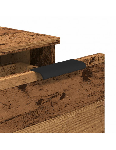 Credenze 2 pz Legno Antico 30x30x70 cm in Legno Multistrato