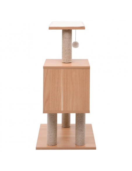 Albero per Gatti con Tappeto Tiragraffi in Sisal 82 cm
