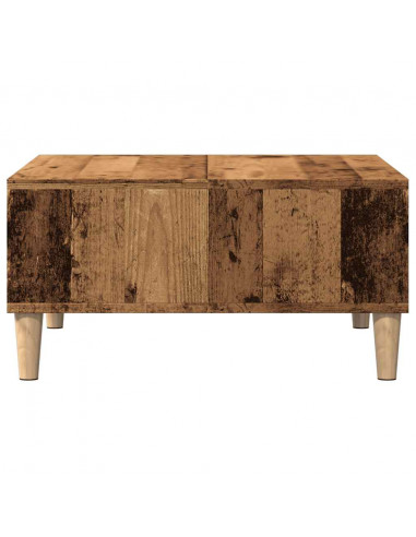 Tavolino da Salotto Legno Antico 60x60x30 cm Legno Multistrato