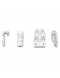 Tenda a rullo oscurante zebra 120x175 cm bianca