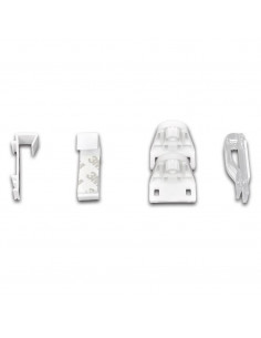 Tenda a rullo oscurante zebra 80x150cm grigia