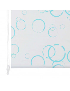 Tenda a Rullo per Doccia 140x240 cm con Motivo a Bolle