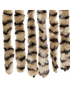 Tenda Antimosche Beige e Marrone 90x200 cm in Ciniglia