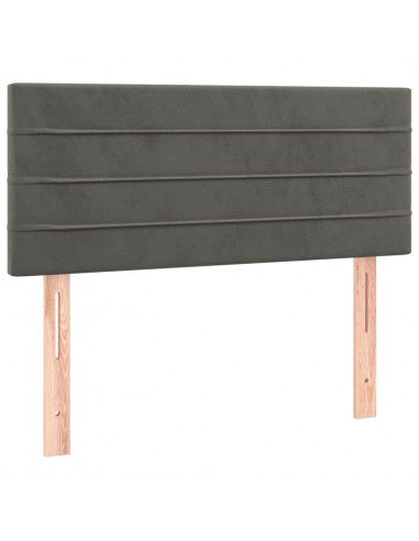 Testiera Grigio Scuro 90x5x78/88 cm in Velluto