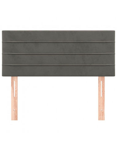 Testiera Grigio Scuro 90x5x78/88 cm in Velluto