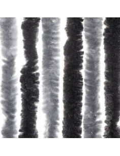 Tenda Antimosche Grigia e Nera 56x200 cm in Ciniglia