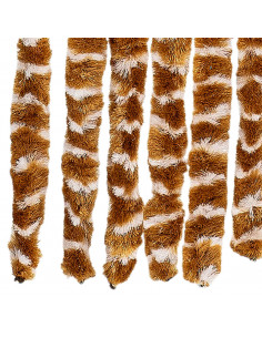 Tenda Antimosche Ocra e Bianca 118x220 cm in Ciniglia