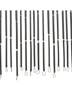 Tenda Antimosche per Porte in Bambù 90x200 cm