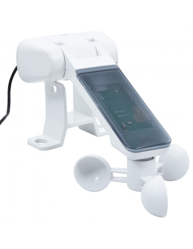 Tenda Automatica con Parasole Sensore Vento e LED 5x3 m Crema