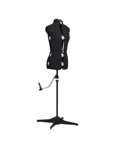 Manichino Femminile Regolabile Nero Taglia S Size 33-40