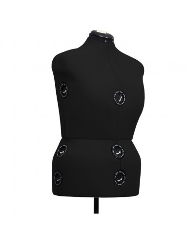 Manichino Femminile Regolabile Nero Taglia L 44-50