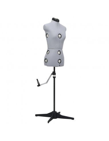 Manichino Femminile Regolabile Grigio Taglia S Size 33-40