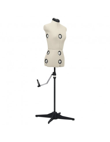 Manichino Femminile Regolabile Crema Taglia S Size 33-40